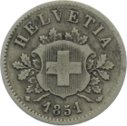 10 Rappen 1851 BB